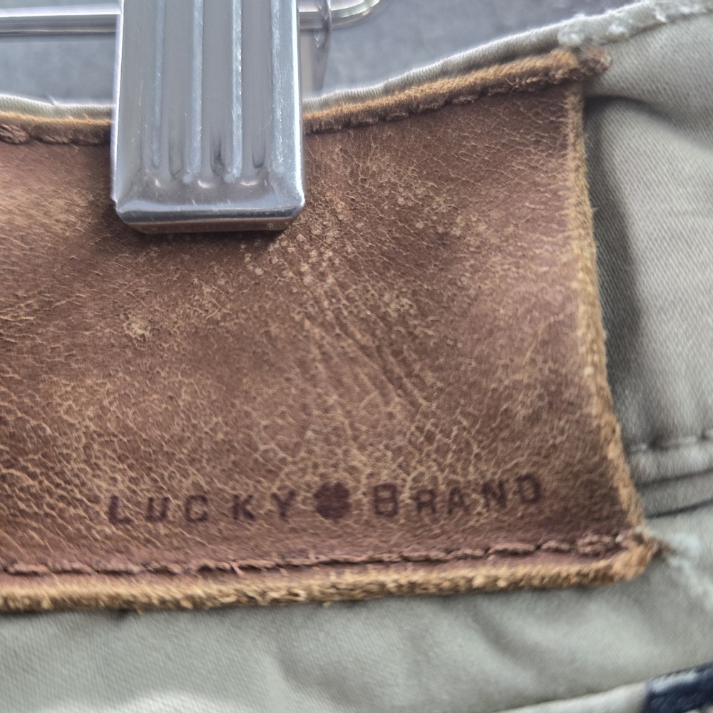 Lucky Brand Men Pants 36X32 Khaki Chino 121 Heritage Slim Button 30" Inseam - Picture 12 of 14